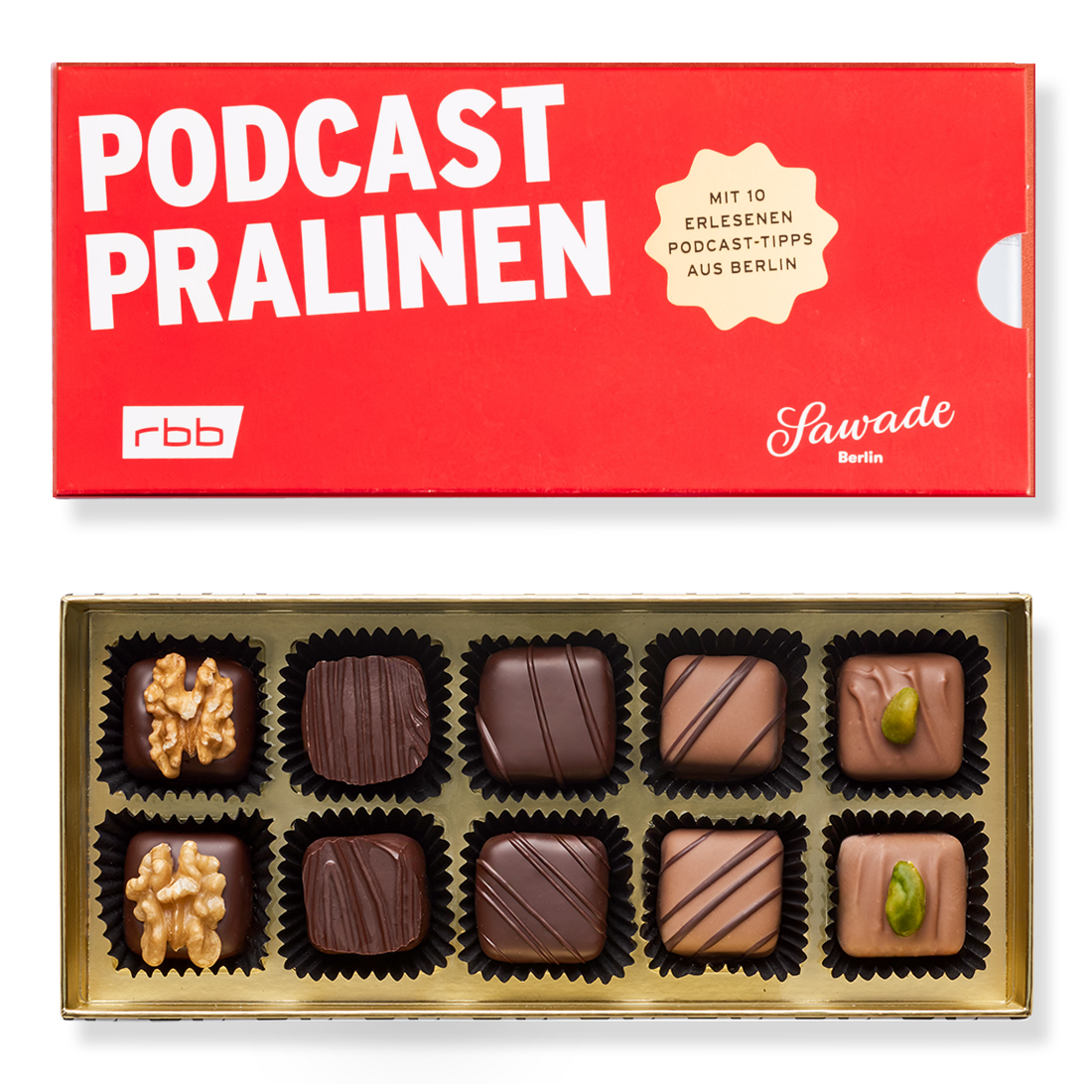 Pralinenschachtel »Podcast Pralinen« Pralinenschachtel Podcast Pralinen