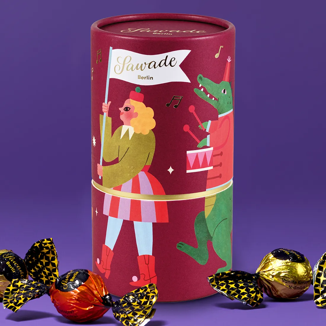 Geschenkdose alkoholfreie Pralinenkugeln »Parade«