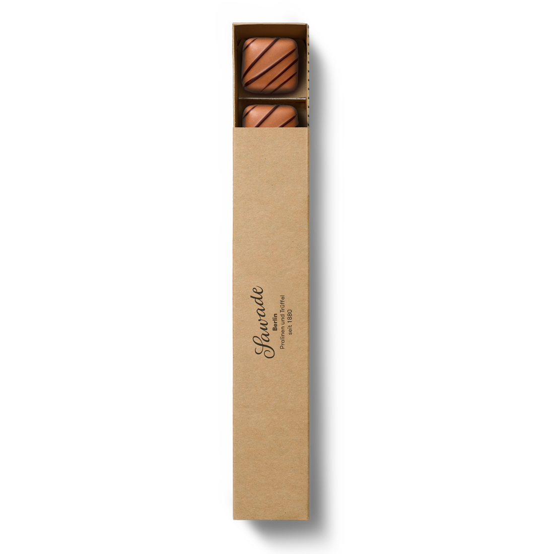 Produktbild: Pralinenstange Blätterkrokant Ansicht von oben