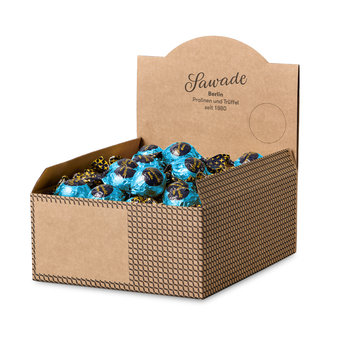 Nougat-Crisp Kugel, 50 St. Produktbild: Nougat Crisp Kugel in Karton